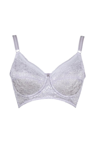 Full Cup (Angel Touch) Slim Bra (Lace + ION) - Purple